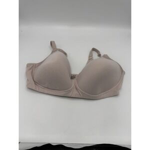 Bali Comfort Wirefree TShirt Bra 40DD Beige DFM222 Soft Smooth Back Smoothing